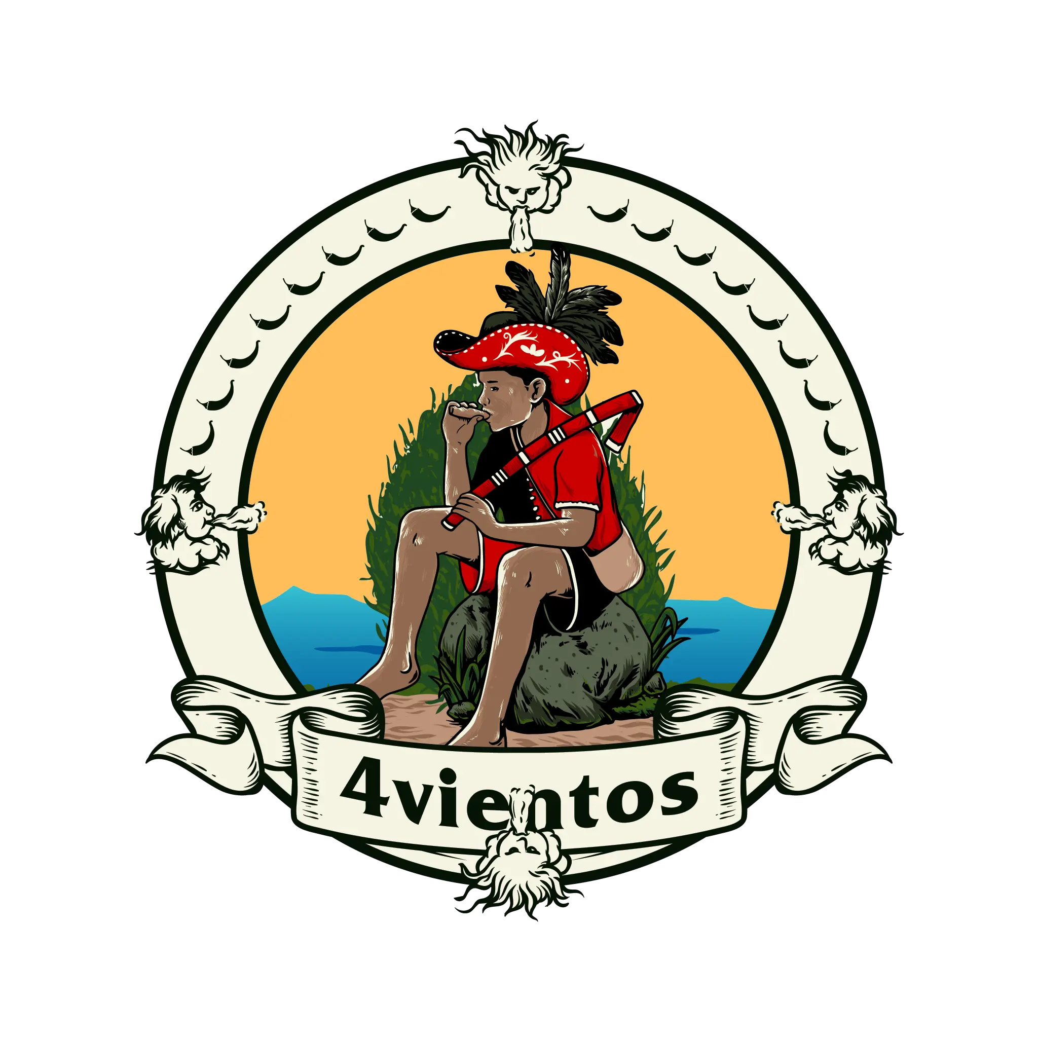 4vientos - Adventures in 4 winds Logo